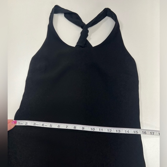 SANDRO Paris Priscilla Jumpsuit in Black Twist Back Chiffon Size US 2 - Picture 10 of 11